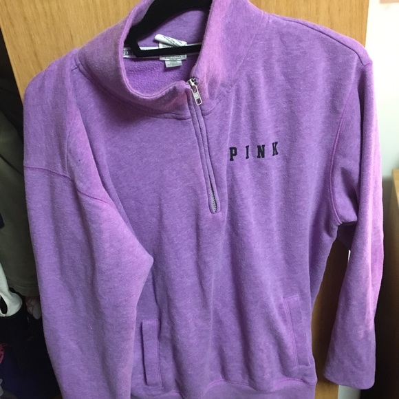 PINK Victoria's Secret Tops - VS Pink Half-Zip Hoodie